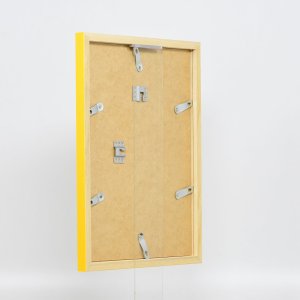 Effect houten lijst Top Cube 10,5x14,8 cm geel acrylglas museumkwaliteit