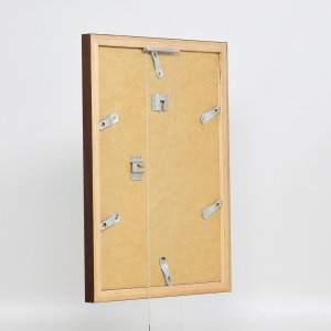 Effect houten lijst Top N rozenhout 70x70 cm acrylglas museumkwaliteit