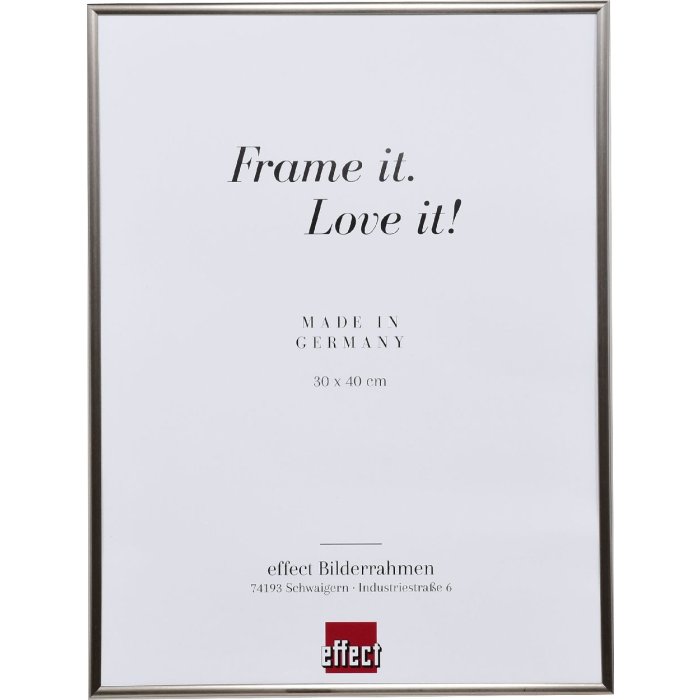 Effect kunststof lijst Art platinum 50x60 cm museumglas