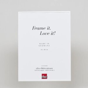 Effect Quadro aluminium fotolijst 18x24 cm wit met museumglas