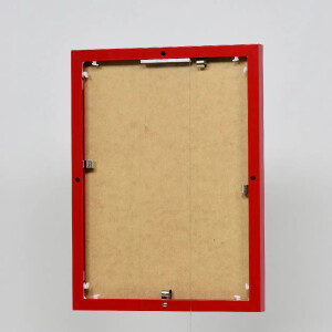 Effect Quadro aluminium fotolijst 18x27 cm rood met museumglas