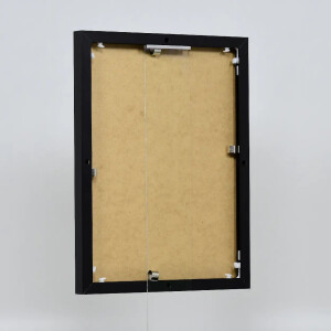 Effect Quadro aluminium fotolijst 18x32 cm zwart museumglas