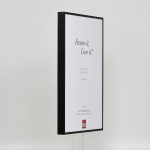 Effect Quadro aluminium fotolijst 18x32 cm zwart museumglas