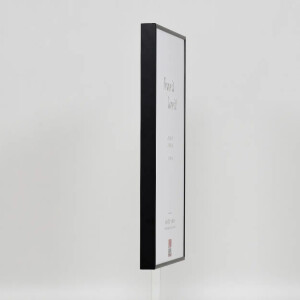 Effect Quadro aluminium fotolijst 18x32 cm zwart museumglas