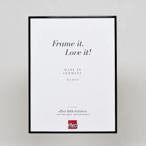 Effect Quadro aluminium frame 18x32 cm zwart hoogglans met museumglas