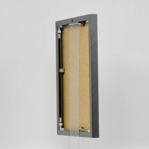 Effect aluminium fotolijst Quadro 20x28 cm antiek zilver museumglas