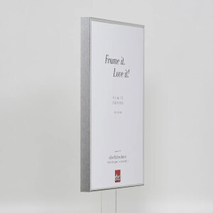Effect aluminium fotolijst Quadro 21x28 cm zilver hoogglans museumglas