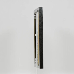 Effect aluminium fotolijst Quadro 21x28 cm antiek zilver museumglas