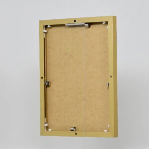 Effect aluminium fotolijst Quadro 23x70 cm goud museumglas