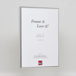 Effect Quadro aluminium lijst 24x30 cm zilver hoogglans met museumglas