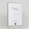 Effect Quadro aluminium lijst 24x30 cm zilver hoogglans met museumglas