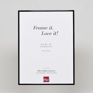 Effect Quadro aluminium frame 24x30 cm zwart hoogglans met museumglas