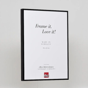Effect Quadro aluminium frame 24x30 cm zwart hoogglans met museumglas