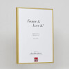 Effect Quadro aluminium lijst 25x35 cm goud museumglas staand formaat liggend formaat