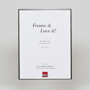 Effect Aluminiumfotolijst Quadro 30x45 cm zilver hoogglans met museumglas