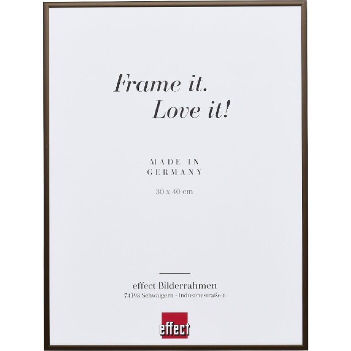 Effect Aluminium-bilderrahmen 35x50cm bronzen museumglas