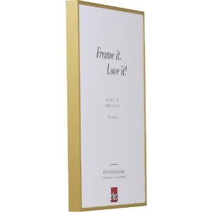 Effect Quadro aluminium fotolijst 50x65 cm goud met museumglas