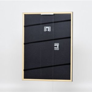 Effect massief houten fotolijst profiel 39 zwart 13x13 cm Museumglas