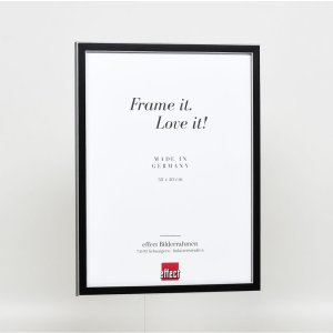 Effect massief houten fotolijst profiel 39 zwart 25x35 cm Museumglas