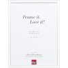 Effect massief houten fotolijst profiel 39 wit 29,7x42 cm Museumglas