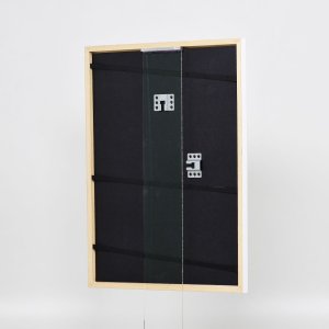 Effect massief houten fotolijst profiel 39 wit 50x50 cm Museumglas