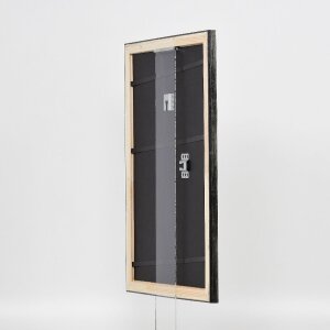Effect Holz-Fotolijst Profil 40 Platin 9x13 cm Museumsglas