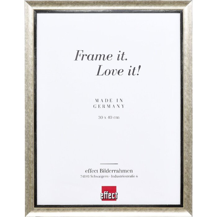 Effect Houten Fotolijst Profil 40 Zilver 10x15 cm Museumsglas