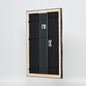 Effect massief houten fotolijst Platin 18x27 cm met museumsglas