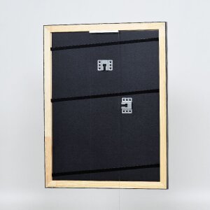 Effect Holz fotolijst Profil 40 zilver 50x75 cm met museumsglas