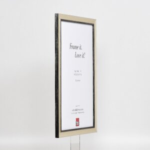 Effect Holz-Bilderrahmen Profil 40 Zilver 60x60 cm Museumsglas