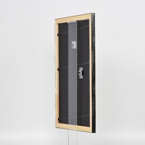 Effect Holz-Bilderrahmen Profil 40 Zilver 10,5x14,8 cm Museumsglas