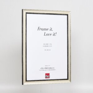 Effect Holz-Bilderrahmen Profil 40 Zilver 61x91,5 cm Museumsglas