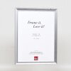 Effect Massief Houten Fotolijst Profil 41 Zilver 13x18 cm Museumsglas