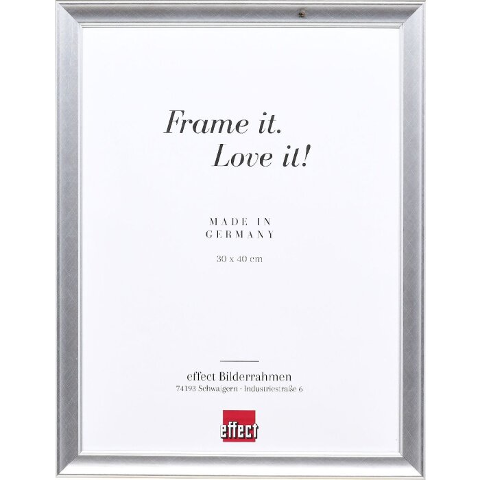 Effect Holz-fotolijst Profil 41 Zilver 42x59,4 cm Museumsglas