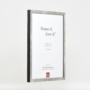 Clayre & Eef effect houten lijst profiel 42 met museumsglas zilver 13x13 cm