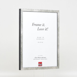 Effect houten fotolijst Profil 42 met museumsglas zilver 21x29,7 cm