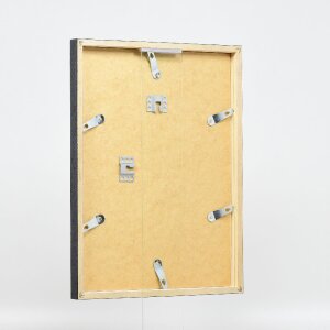 Effect houten foto-lijst met houtprofiel 42, zilver, 25x80 cm