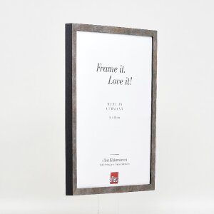 Effect Houten Fotolijst Anthraziet 27x48 cm met Museumsglas