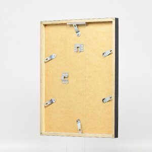 Effect houten fotolijst met museumglas, zilver, 28x35 cm