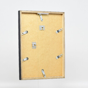 Effect houten lijst met museumglas, anthraziet, 28x35 cm