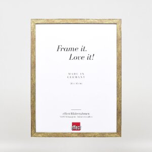 Effect houten lijst model 42 met museumglas in antikgoud 45x60 cm