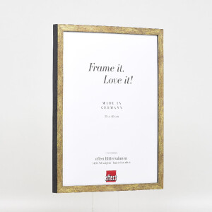 Effect Houten Foto-Ramen met Museumsglas, antikgoud, 50x65 cm