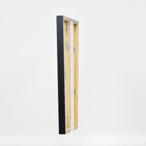 Effect houten lijst met museumsglas, anthrazit, 62x93 cm