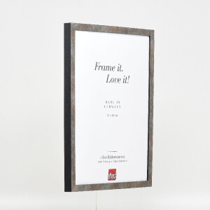 Effect houten lijst met museumsglas, anthrazit, 62x93 cm