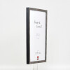 Effect houten lijst met museumsglas, anthrazit, 62x93 cm