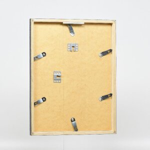 Effect houten lijst met museumglas zilver 70x70 cm