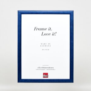 Effect Holz-Bilderrahmen Profil 43 in royalblauw 13x18 cm met museumsglas