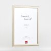 Effect Holz-Bilderrahmen Profil 43 zilver 21x28 cm Museumsglas