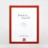 Effect Holz Foto-lijst Profil 43 rood hoogglans 21x28 cm museumglas