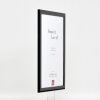 Effect Houten Fotolijst Profil 43 zwart hoogglans 25x50 cm Museumsglas